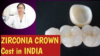 Zirconia Crown  Zirconia crown cost in India [upl. by Field]