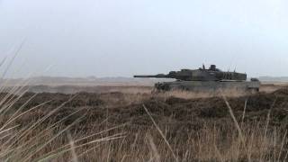 Leopard 2A5DK firing M1028 CAN round [upl. by Aldous]