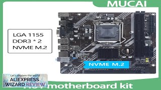 MUCAI H61 Motherboard LGA 1155 Kit Compatible With Intel Core CPUs 2nd Review [upl. by Kliber932]