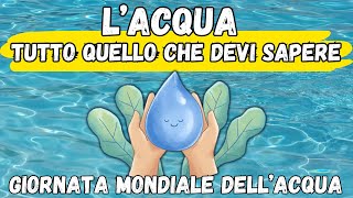 L’acqua e le sue proprietà  Giornata mondiale dell’acqua  Scienze Educazione Civica [upl. by Martine]