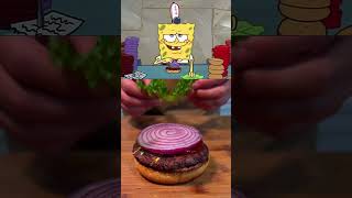 How To Make A Krabby Patty shorts food spongebob [upl. by Lipcombe120]