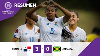 Campeonato Femenino Sub20 de Concacaf  2022 Resumen Panamá vs Jamaica [upl. by Ailadi]