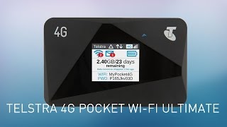 Product Profile Telstra PrePaid 4G Pocket WiFi Ultimate [upl. by Iaka]