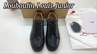 Christian Louboutin Louis Junior Black Sneaker Review [upl. by Zosi]