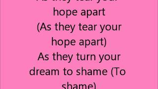 Glee I Dreamed a Dream with lyrics [upl. by Ozneral]