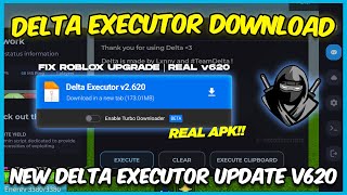 NEW Delta Executor Latest Verison V620  Delta New Update Download Android amp Emulator [upl. by Etteiram]