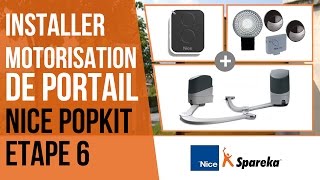 Comment installer sa motorisation de portail Nice Popkit  Etape 6  le raccordement des cellules [upl. by Ydiarf615]