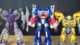 Transformers  DOTM Streetside Bot Brawl 3Pack Review [upl. by Ahsotal981]