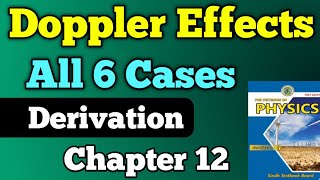 Doppler effect all cases derivation chapter 12 acoustics class 11 new physics book  6 cases unit 12 [upl. by Chery296]