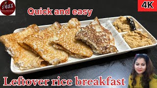 Breakfast in 10 Minutes Using Leftover Rice breakfast youtube [upl. by Aerdnak]