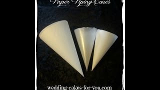 How to Make a Paper Piping Bag [upl. by Damahom]