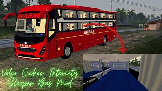 Volvo Eicher intercity sleeper Bus Mod Bus Simulator Indonesia Bus Mod for BUSSID Bus Gameplay [upl. by Asha650]