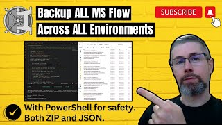 PROJ Backup all your MS PowerAutomate Flow with PowerShell for safety [upl. by Whittaker]