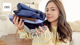 【ZARA購入品】合計33000円分🛒可愛い春服6点ゲット🌼骨格ストレートイエベ秋低身長 [upl. by Xam195]