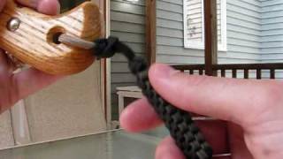 Paracordist how to safely use a knife or hatchet lanyard  innovative PSKTactical Retention Lanyard [upl. by Ddart]