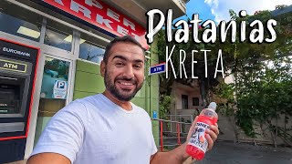 Chania Crete Platanias walking tour 4k Kreta Griechenland [upl. by Doniv]