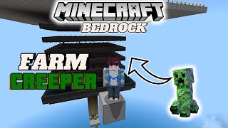 Hướng Dẫn Xây Máy Farm Creeper MinecraftBedrock 121 [upl. by Vashtee509]