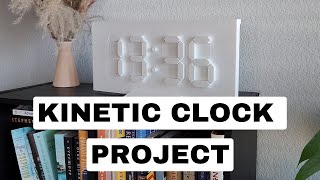 I Built a Minimalistic Kinetic Clock Project with my 3D Printer and Arduino [upl. by Aihsem]