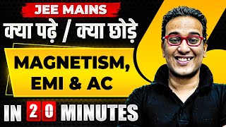 Complete MAGNETISM EMI amp AC in just 20 MINUTES  JEE Main 2024 [upl. by Pancho]