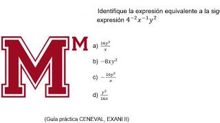 Identifique la expresión equivalente a la siguiente expresión 42 x1 y2 [upl. by Hamford]