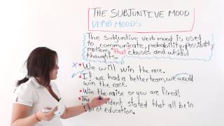 English Lesson Verb Moods  The Subjunctive Mode [upl. by Nappy]