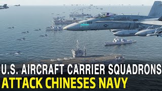 US aircraft carrier squadrons attack Chinese navy World War Series 17 [upl. by Ahsinor918]