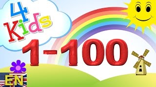 Numbers counting 1100 Learning Video for children Counting one to onehundred english [upl. by Brocklin]