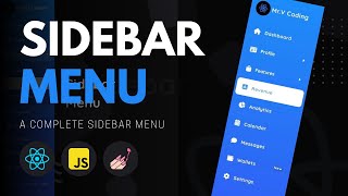 Sidebar Menu with React and Styled Components [upl. by Sikorski972]