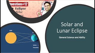 General Science and Ability  Space science  Eclipse  Solar Eclipse  Lunar Eclipse  Study River [upl. by Dong]