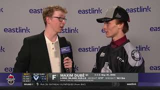 Repêchage 2024  2024 Draft  Entrevue Maxim Dube Interview  Olympiques [upl. by Oaks]