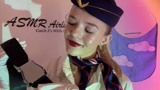 ASMR Comforting Flight Attendant Roleplay ✈️🤍 [upl. by Pergrim625]