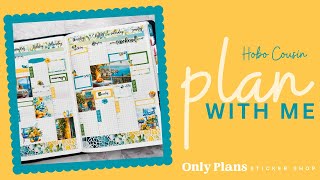 PLAN WITH ME  quotABROADquot  Hobonichi Cousin  Only Plans Sticker Shop [upl. by Anaynek]