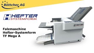 Falzmaschine HefterSystemform TF Mega M Plus [upl. by Ahsykal]