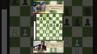 👑Magnus vs Alireza Match2💥💥💥🔥 chess magnuscarlsen alirezafirouzja chessgrandmaster [upl. by Leugim]