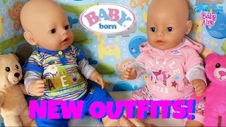 👚👕 Baby Born Twins Get New Outfits 💞 Changing Ethan amp Emma in to Authentic Baby Born Outfits😊 [upl. by Ecinereb]