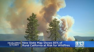 85 of rural land in California is now in high or very high risk for wildfires analysis shows [upl. by Ticon]