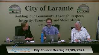 July 9th 2024 Laramie Wyoming  City Government Live Stream [upl. by Rice]