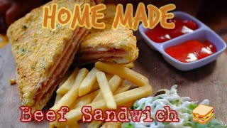 Beef Sandwich 🥪 Home Made  FOOD TOUR 20 [upl. by Yecal]