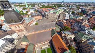 Aerial HD 360 degree panoramas amp virtual tour of Old Riga Latvia [upl. by Nightingale951]