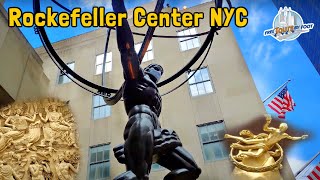 Rockefeller Center Walking Tour  A Manhattan Treasure 4K City Walk [upl. by Ybhsa]