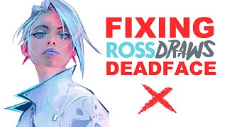 FIXING ROSS DRAWS DEADFACE without tracing [upl. by Naul]