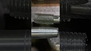 Manual screw forming process for metal blanks machine lathe cnc [upl. by Ahsiena]