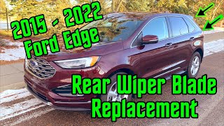 2015 to 2019 Ford Edge SUV  Windshield Window Wiper Arms  Testing After Changing Wiper Blades [upl. by Sirromed732]