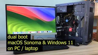 how to dual boot macOS 14 and Windows on PClaptop [upl. by Kiehl]