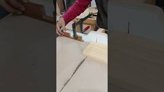 A dedicated stop block to quickly cut different length in a row short woodworking [upl. by Jeffrey]