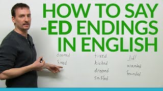 How to say ed endings in English [upl. by Merry844]