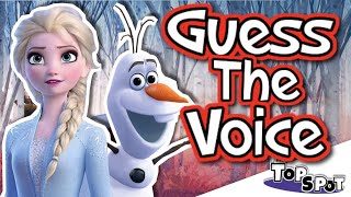 Can YOU Name The FROZEN Voice  Disneys Frozen Voice  The Topspot [upl. by Celestia421]