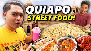 QUIAPO BEST Filipino Street Food Tour in MANILA ₱1000 Challenge Mahal na ba sa Quiapo [upl. by France]