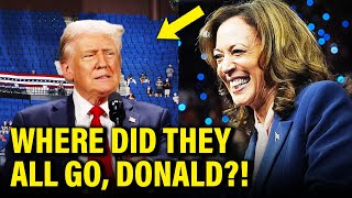 Trump LOSES it over MASSIVE CROWD SIZE at Kamala RALLY [upl. by Prasad741]