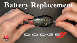 Dodge Key Fob Battery Replacement [upl. by Veedis]